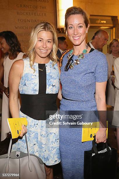 Melanie Charlton and Janet Gorgone attend the Museum of the City of New York Spring Symposium and Luncheon at New York Academy of Medicine on June 1,...