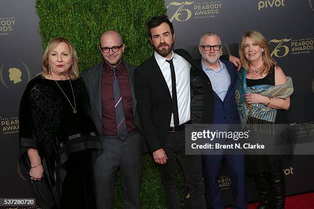 Executive producer/director Mimi Leder, executive producer Damon Lindelof, actor Justin Theroux, executive producer Tom Perrotta and actress Ann Dowd...