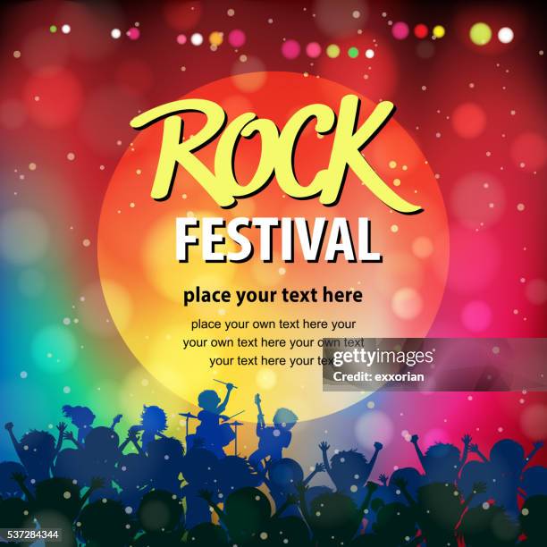 rock-musik-festival - moderne rockmusik stock-grafiken, -clipart, -cartoons und -symbole