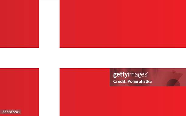 flagge von dänemark - denmark stock-grafiken, -clipart, -cartoons und -symbole