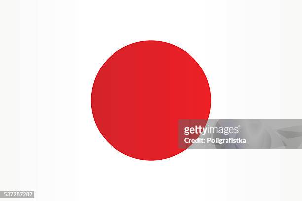 flag of japan - japan stock illustrations