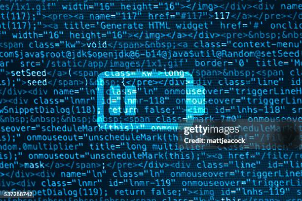computer data code screen with battery icon - network cable close up stock illustrations