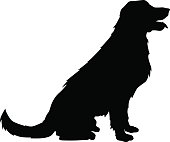 Dog vector silhouette