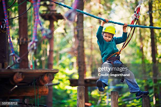 Kids Ropes Course Photos and Premium High Res Pictures - Getty Images