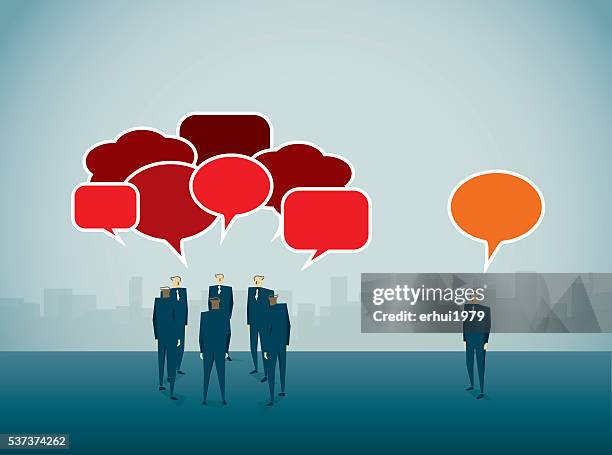 stockillustraties, clipart, cartoons en iconen met bullying - eenzaamheid