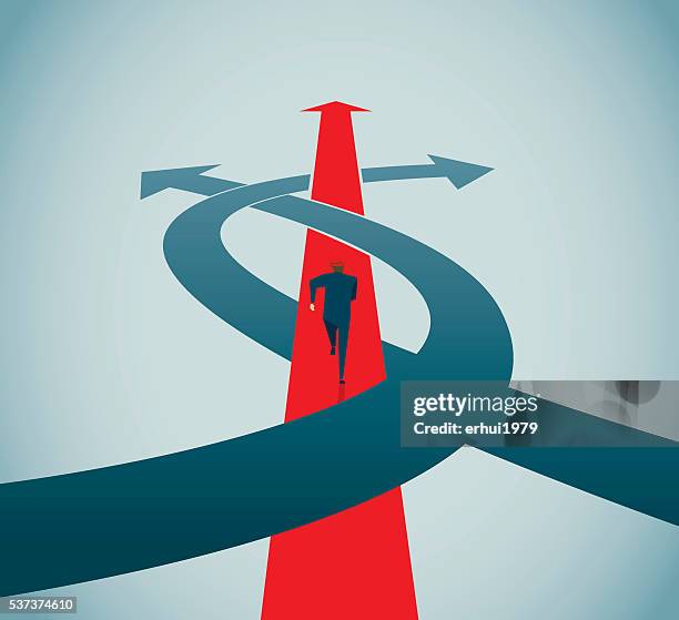 ilustraciones, imágenes clip art, dibujos animados e iconos de stock de elegir - encrucijada en el camino