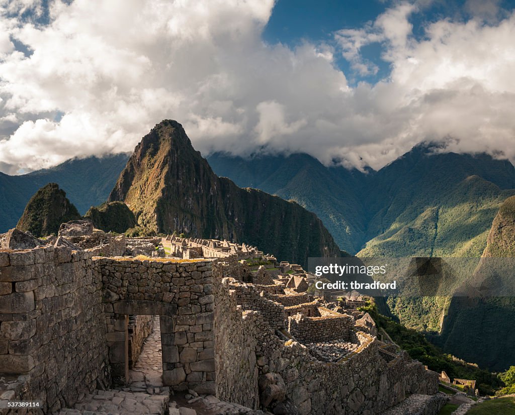 Uralten Inkastadt Machu Picchu In Peru