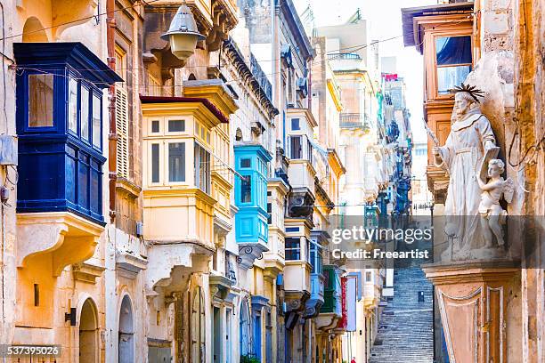 Old Streets Of Valletta,Malta,Europe.