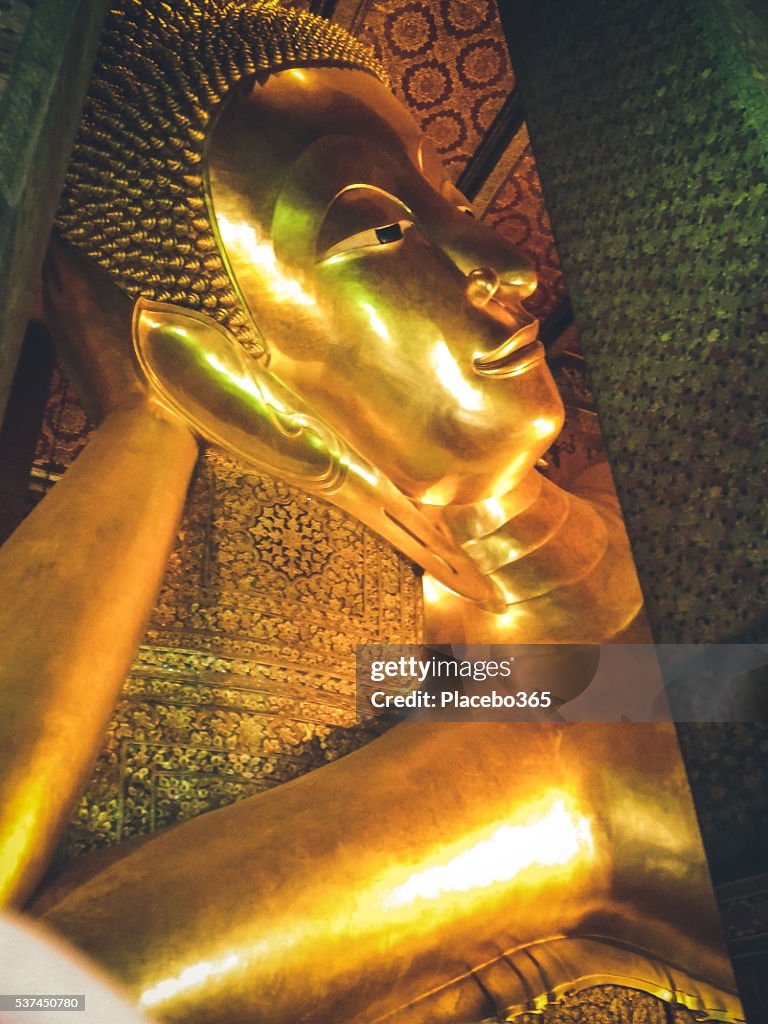 Reclining Buddha in Wat Pho Temple Bangkok, Thailand