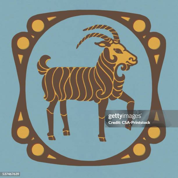 ram zodiac-symbol - widder stock-grafiken, -clipart, -cartoons und -symbole