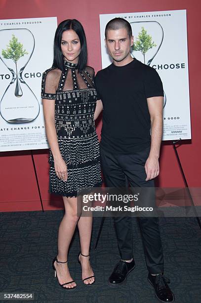 Misshapes' Leigh Lezark and Geordon Nichol attend the "Time To Choose" New York screening at Landmark's Sunshine Cinema on June 1, 2016 in New York...