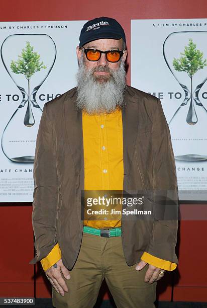 Singer/songwriter Michael Stipe attends the "Time To Choose" New York screening at Landmark's Sunshine Cinema on June 1, 2016 in New York City.