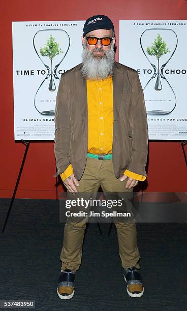 Singer/songwriter Michael Stipe attends the "Time To Choose" New York screening at Landmark's Sunshine Cinema on June 1, 2016 in New York City.