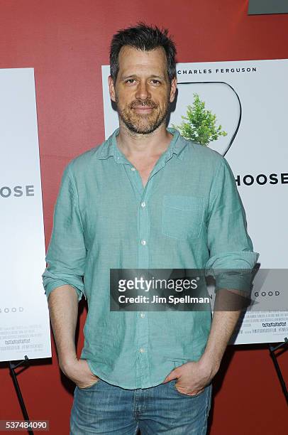 Actor Darren Pettie attends the "Time To Choose" New York screening at Landmark's Sunshine Cinema on June 1, 2016 in New York City.