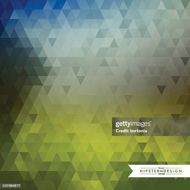 trendy abstract faceted geometric hipster background - vector faceted background stock illustrations