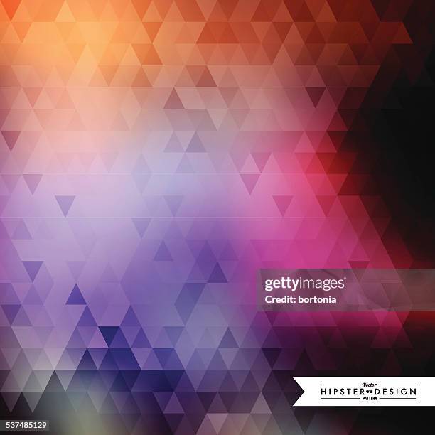trendy abstract faceted geometric hipster background - vector faceted background stock illustrations