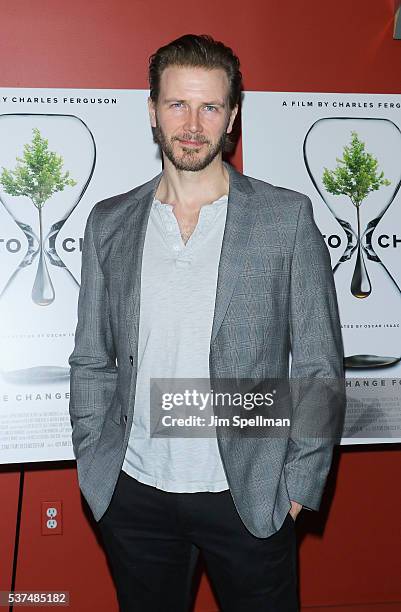 Actor Bill Heck attends the "Time To Choose" New York screening at Landmark's Sunshine Cinema on June 1, 2016 in New York City.