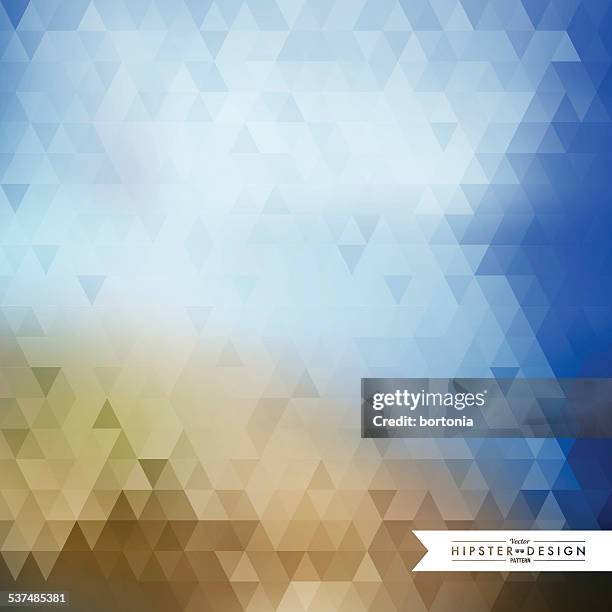 trendy abstract faceted geometric hipster background - vector faceted background stock illustrations