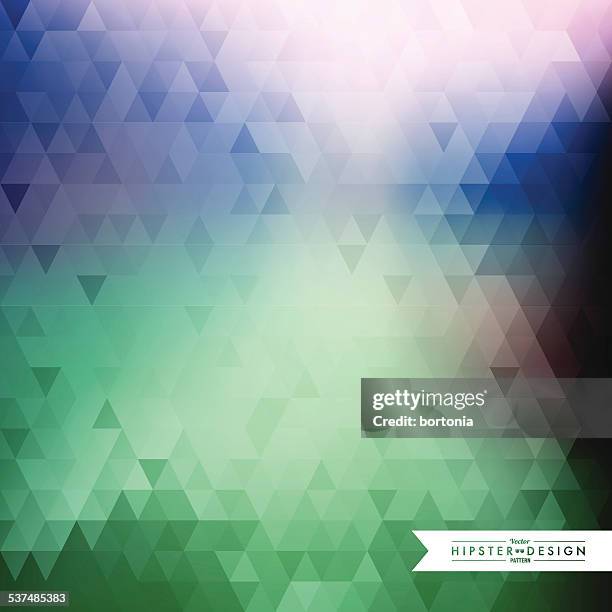 trendy abstract faceted geometric hipster background - vector faceted background stock illustrations