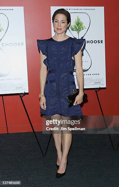 Producer Audrey Marrs attends the "Time To Choose" New York screening at Landmark's Sunshine Cinema on June 1, 2016 in New York City.