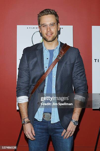 Actor Dan Amboyer attends the "Time To Choose" New York screening at Landmark's Sunshine Cinema on June 1, 2016 in New York City.