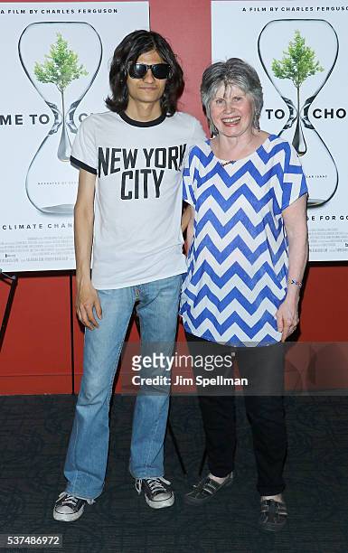 Narayana Angulo and Susanne Angulo attend the "Time To Choose" New York screening at Landmark's Sunshine Cinema on June 1, 2016 in New York City.