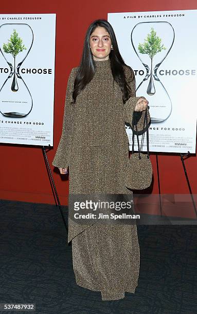 Arden Wohl attends the "Time To Choose" New York screening at Landmark's Sunshine Cinema on June 1, 2016 in New York City.
