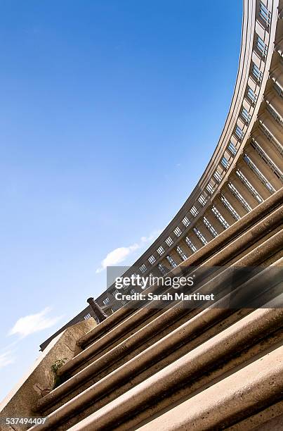 building in the district of antigone - ricardo bofill jr stock pictures, royalty-free photos & images