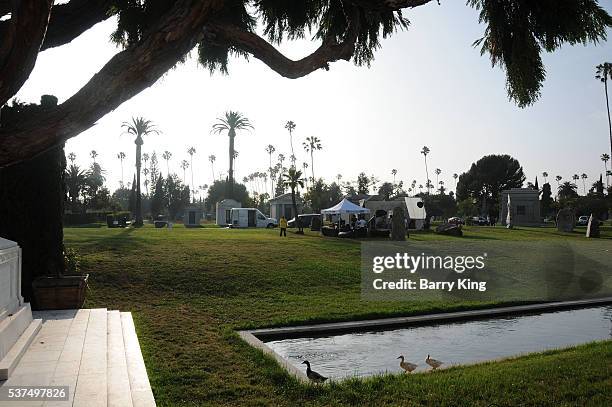 General view of atmosphere at the premiere of Cinemax's 'Outcast' at Hollywood Forever on June 1, 2016 in Hollywood, California.