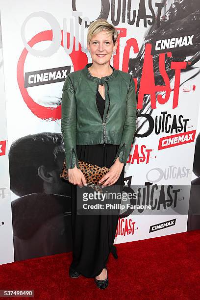 Executive producer Sue Naegle attends the premiere of Cinemax's "Outcast" at Hollywood Forever on June 1, 2016 in Hollywood, California.