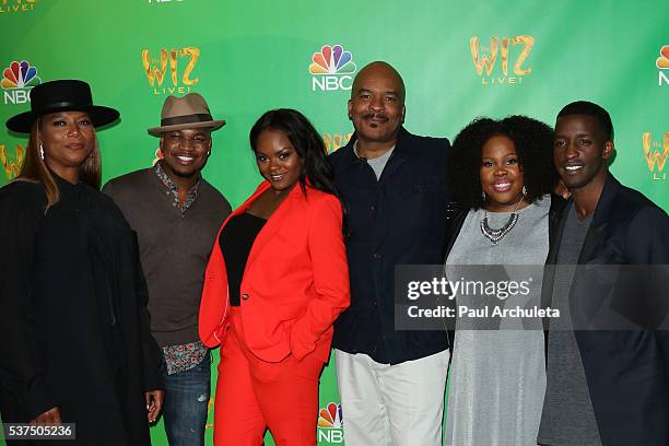 Queen Latifah, Ne-Yo, Shanice Williams, David Alan Grier, Amber Riley and Elijah Kelley attend the Television Academy event for NBC's "The Wiz Live!"...