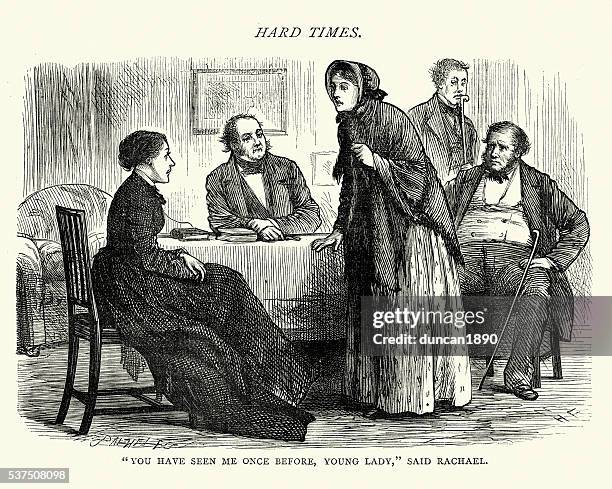 dickens's hard times - you have seen me once before - charles dickens stock illustrations
