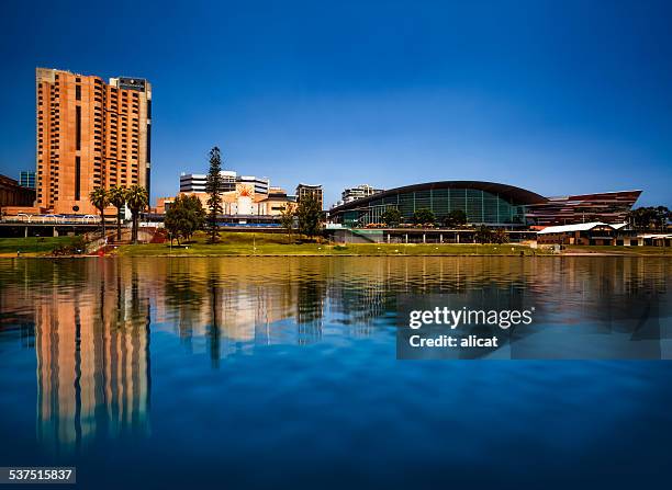 adelaide cityscape - adelaide stock pictures, royalty-free photos & images