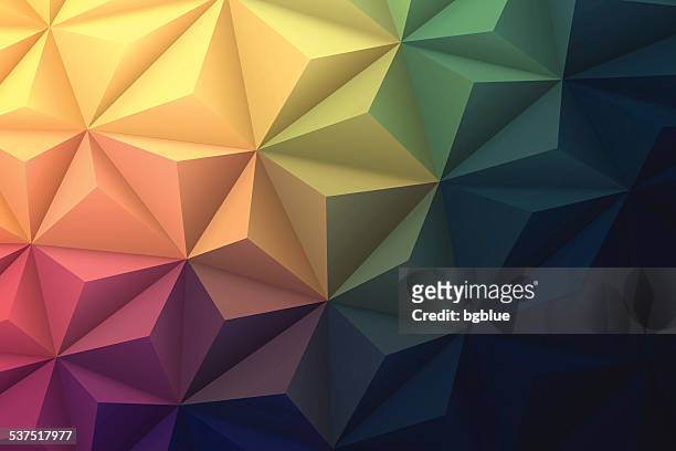 illustrazioni stock, clip art, cartoni animati e icone di tendenza di astratto sfondo poligonale per il design-bassa poliestere, vettoriale geometrico - triangolo forma bidimensionale