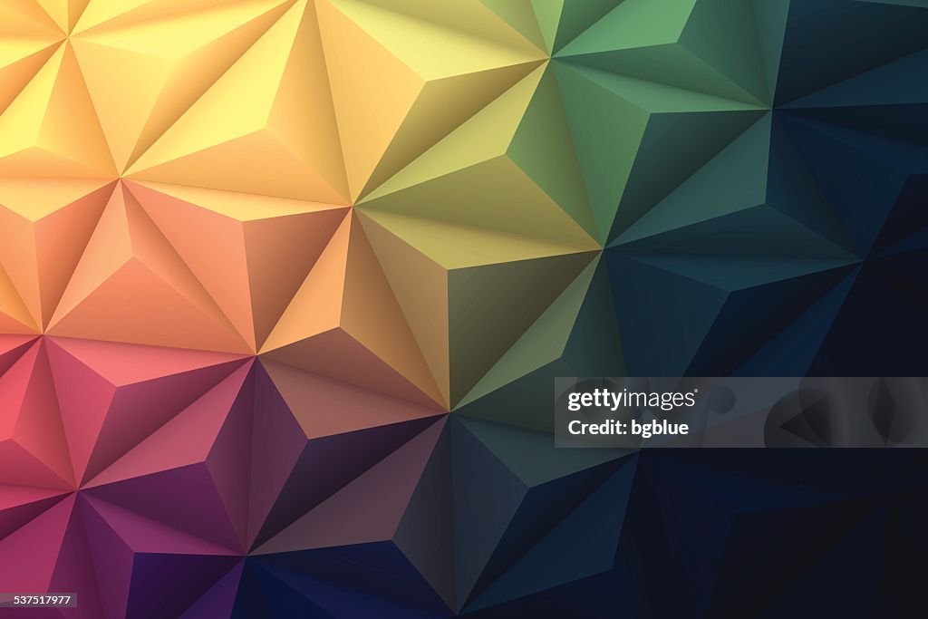 Abstract Polygonal Background for Design - Low Poly, Geometric Vector