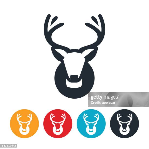 mule buck mount icon - buck stock illustrations
