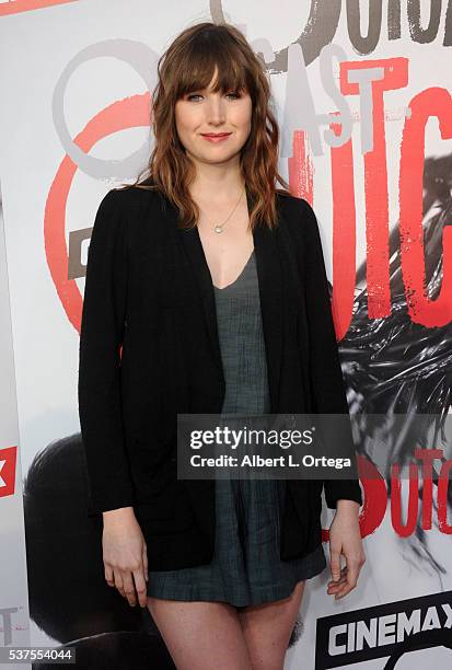 Actress Kate Lyn Sheil arrives for the Premiere Of Cinemax's "Outcast" held at Hollywood Forever on June 1, 2016 in Hollywood, California.