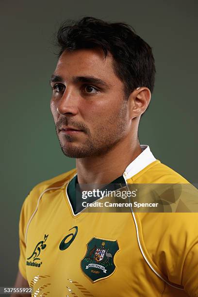 Nick Phipps of the Wallabies poses during an Australian Wallabies portrait session on May 30, 2016 in Sunshine Coast, Australia.