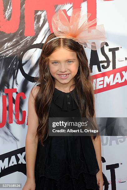 Actress Madeline McGraw arrives for the Premiere Of Cinemax's "Outcast" held at Hollywood Forever on June 1, 2016 in Hollywood, California.