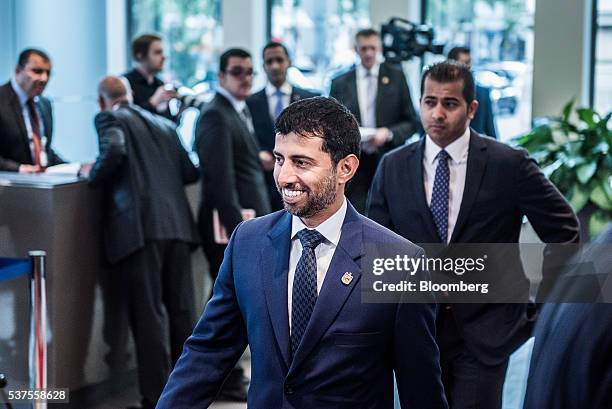 Suhail Mohammed Al Mazrouei, United Arab Emirates' energy minister, arrives for the 169th Organization of Petroleum Exporting Countries conference in...