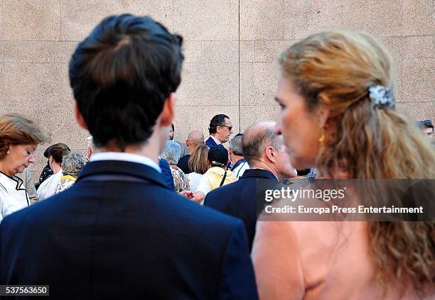 Princess Elena, her ex husband Jaime de Marichalar and their son Felipe Juan Froilan de Marichalar attend La Beneficiencia Bullfight Fair at Las...