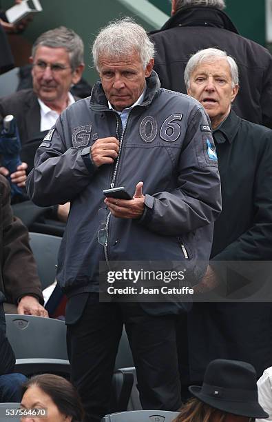 Patrick Poivre d'Arvor attends day 11 of the 2016 French Open held at Roland-Garros stadium on June 1, 2016 in Paris, France.