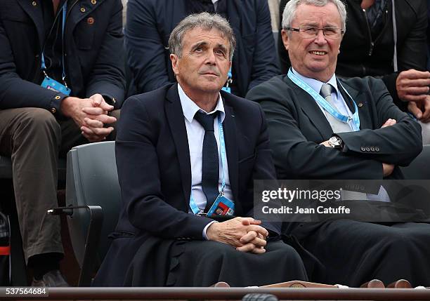 Jean-Pierre Dartevelle attends day 11 of the 2016 French Open held at Roland-Garros stadium on June 1, 2016 in Paris, France.