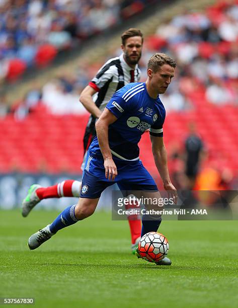 Nicky Wroe of Halifax Town during The FA Trophy Final match between Grimsby Town and Halifax Town at Wembley Stadium on May 22, 2016 in London,...