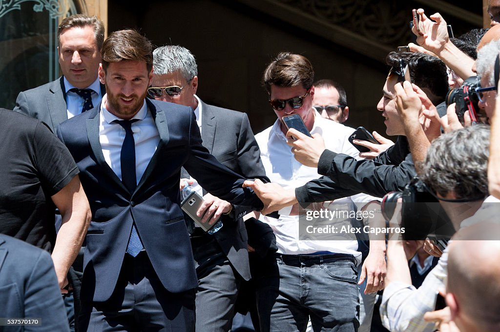 Barcelona's Leo Messi Testifies In Fraud Case