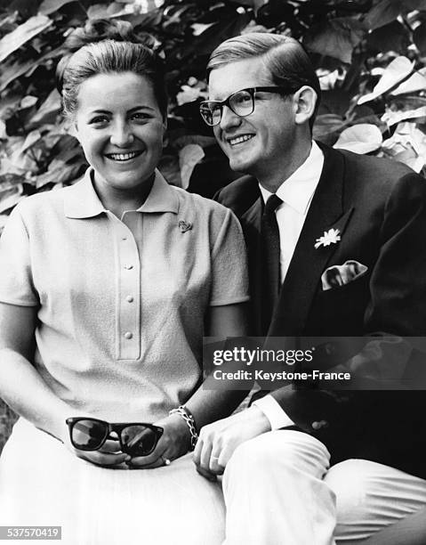 Official Portrait for the announcement of the wedding of Princess Margriet with Pieter van Vollenhoven on November 30, 1966 in the Netherlands.