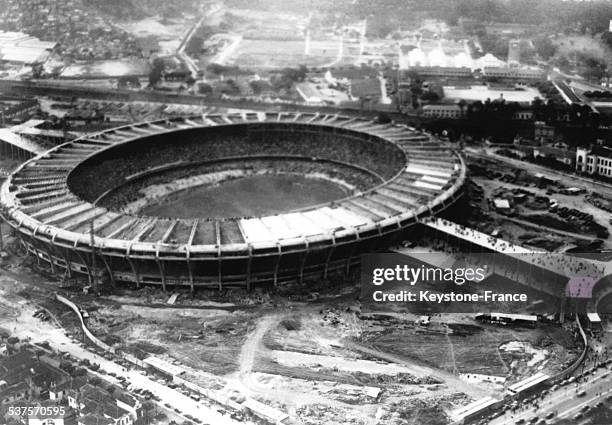 New stadium in Rio de Janeiro, which can contain more than 15 000 spectators, welcome the World Cup, in Rio de Janeiro, Brazil, June 27, 1950.