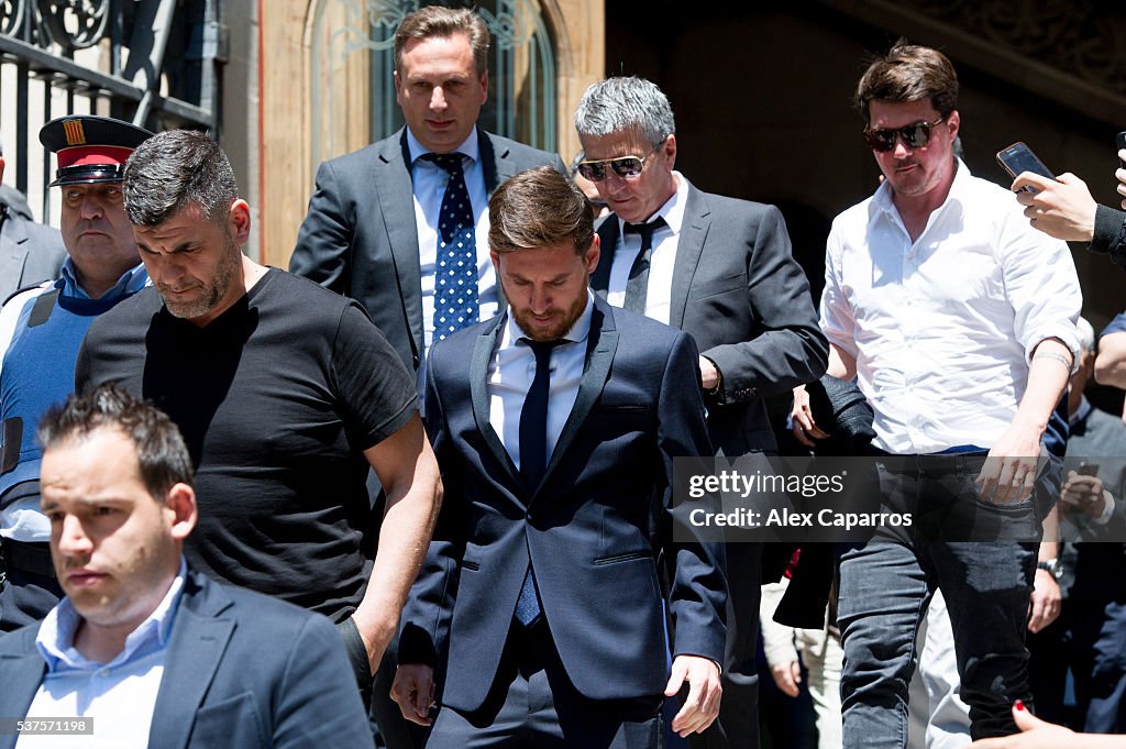Barcelona's Leo Messi Testifies In Fraud Case