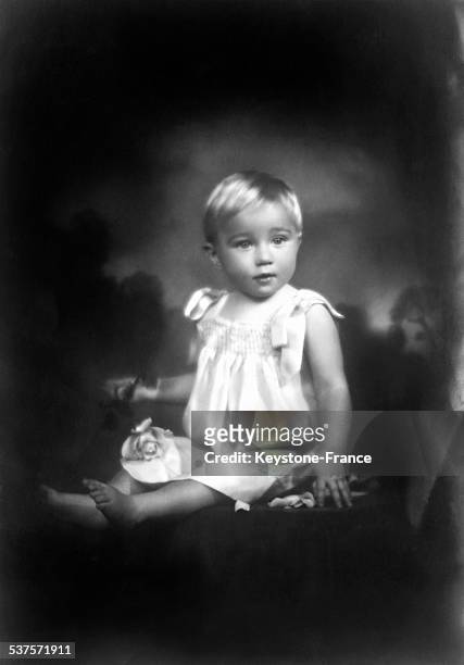 Young Princess Josephine Charlotte, daughter of the Prince Leopold and Princess Astrid of Sweden, celebrates her first birthday in October 1929...
