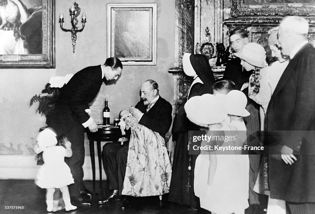 Baptism Of Prince Henry, Son Of Count Of Paris
